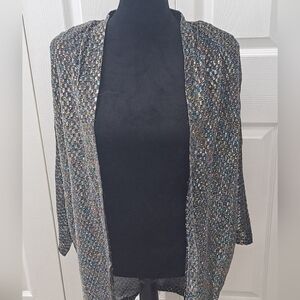 Open Cover Up Sparkles With Metallic Threads